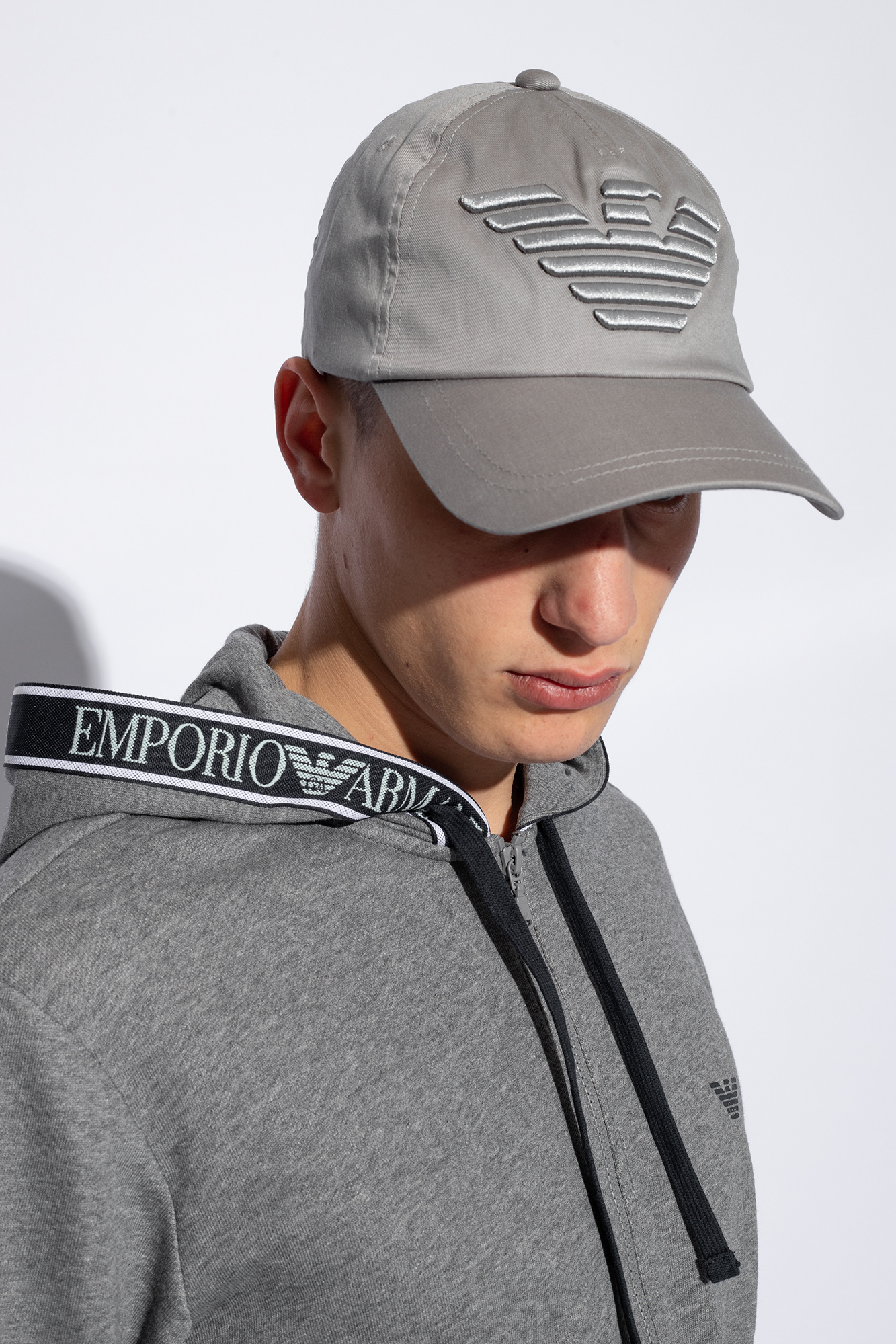 Grey Cotton baseball cap Emporio Armani Vitkac Germany